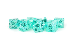 16mm Resin Flash Dice Poly Set: Teal (7)