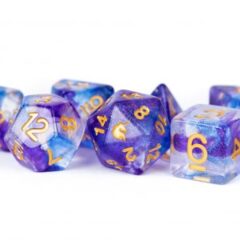 Unicorn Resin 16mm Polyhedral Dice Set: Midnight Fantasy (7)