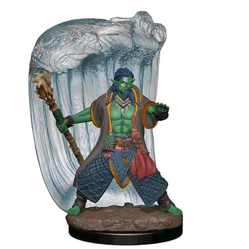 D&D Prepainted Premium Miniatures: Male Water Genasi Druid- W6
