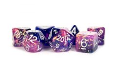 16mm Eternal Resin Polyhedral Dice Set: Purple/Blue (7)