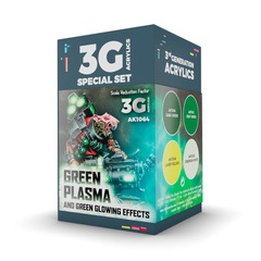 AK Interactive: Wargame Color Set Green Plasma and Glowing Effect x4