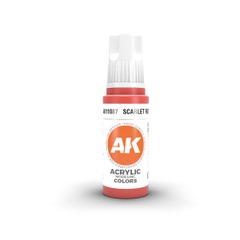AK Interactive:  3G Acrylic Scarlet Red 17ml
