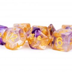 Unicorn Resin 16mm Polyhedral Dice Set: Royal Sunset (7)