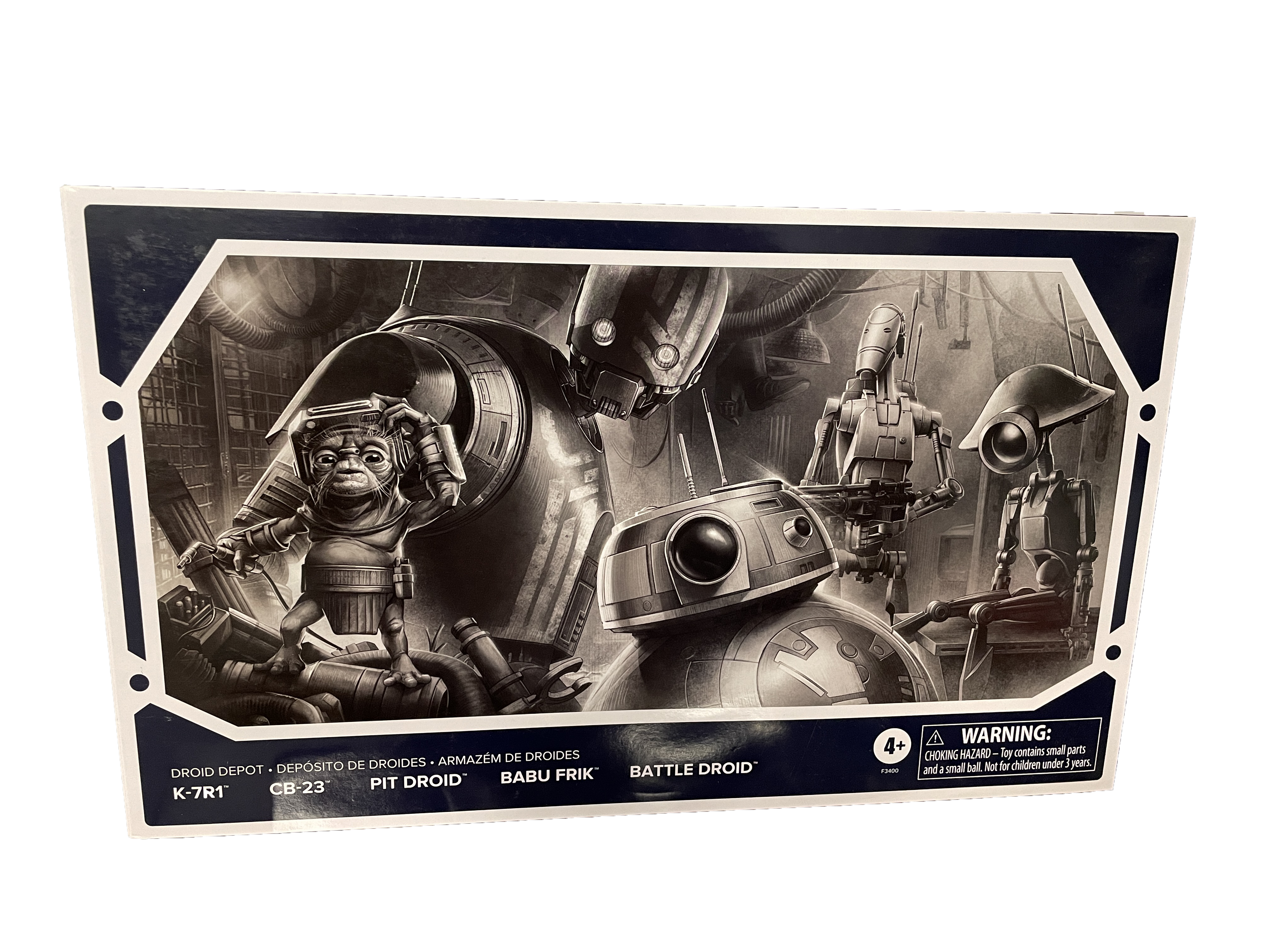 Droid Depot:  Black Series - K-7r1, CB-23, Pit Droid, Babu Frik, Battle Droid Set 2022
