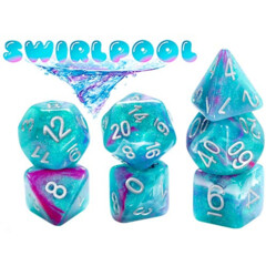 Aether Dice: Swirlpool (7 Polyhedral Dice Set)