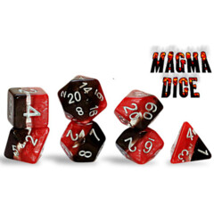 Supernova Dice: Magma (7 Polyhedral Dice Set)