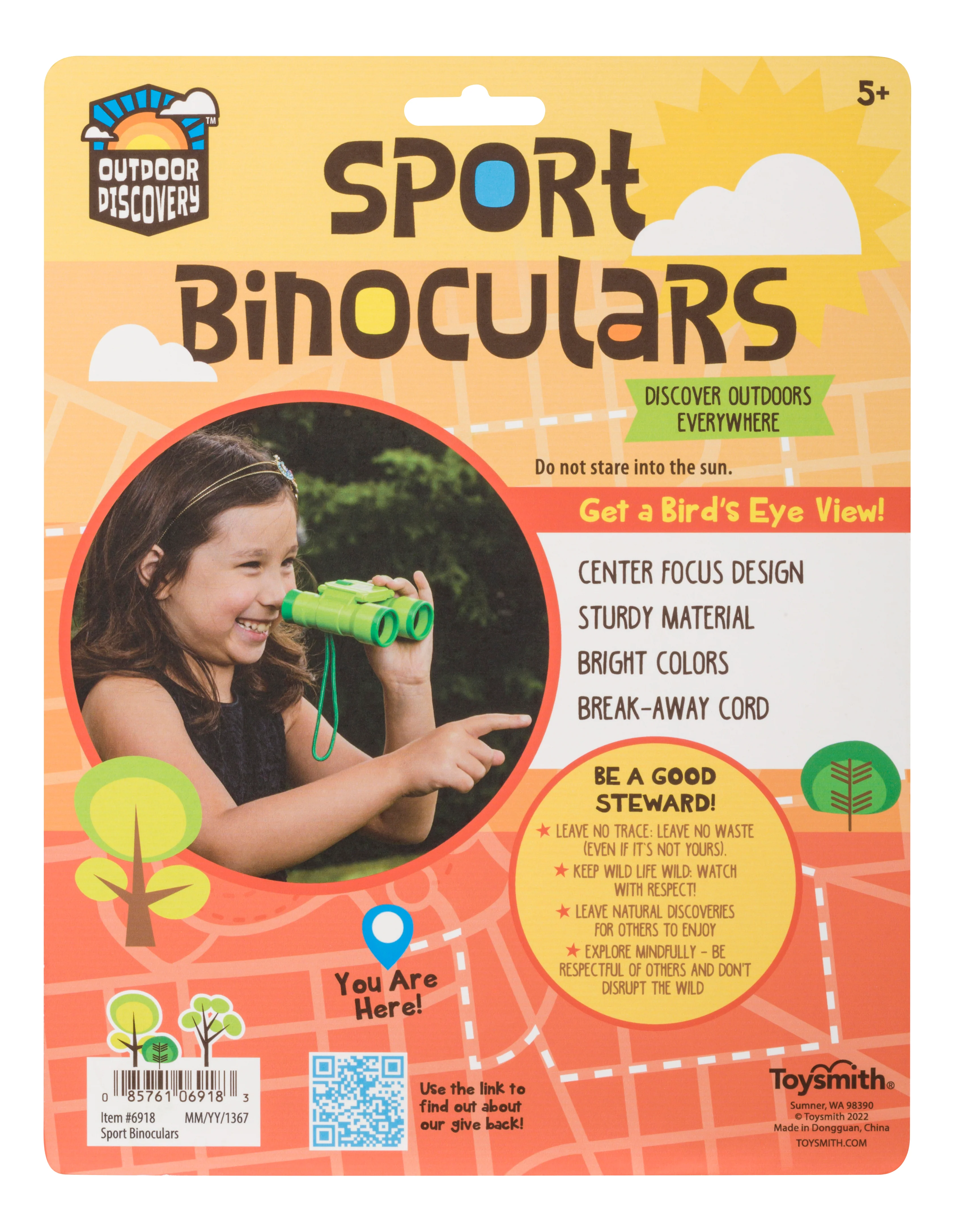 Sport Binoculars Blue and Green