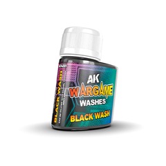 AK Wargame Enamel Liquid Pigment Black Wash