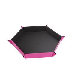 Magnetic Dice Tray Hexagonal Black/Pink