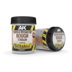 AK Interactive:  Neutral Texture For Rough Terrains - 250ml - Base Product (Acrylic)