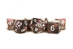 16mm Acrylic Stardust Poly Dice Set: Supervolcano (7)