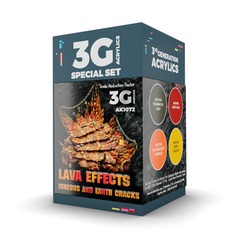 AK Interactive: Wargame Color Set Lava Effects x4