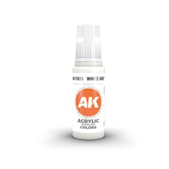 AK Interactive:  3G Acrylic White Grey 17ml