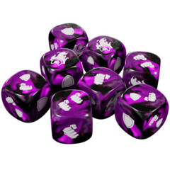 Street Fighter: The Miniatures Game - Purple Shadaloo Dice