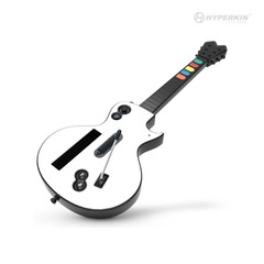 White Nintendo WIi Wireless Hyper Strummer Guitar - Hyperkin