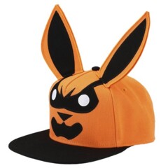 Kurama orange and black snapback