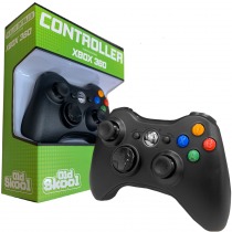 Black Wireless Xbox 360 Controller -  Old Skool