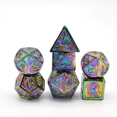 Rainbow Dragon Solid Dice Set (Hymgho)