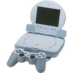 White PlayStation One Console (w/ Monitor)