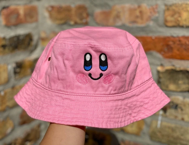 Pink Kirby Bucket Hat