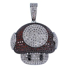 Super Mushroom Gem Encrusted Necklace - Super Mario