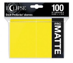 Pro Matte Eclipse (Ultra Pro) - Standard Sleeves - 100ct - Lemon Yellow