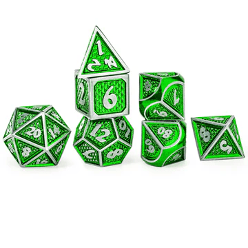 Hymgho Green Metal Dice