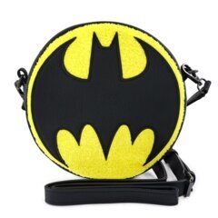 LOUNGEFLY - DC COMICS BATMAN 80TH ANNIVERSARY CHENILLE CANTEEN BAG