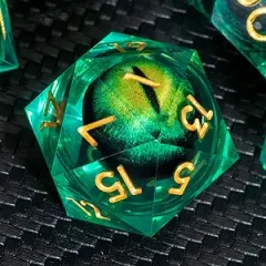 Large Dragon Eye D20 Liquid Core Die