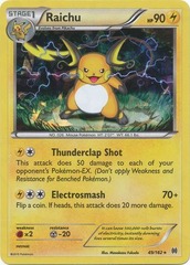 Raichu - 49/162 - Rare - Cracked Ice Holo Deck Exclusive