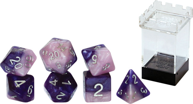 Gate Keeper Dice - Halfsies - Princess Dice - 7 Dice Set