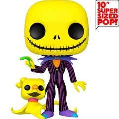 #809 - Jack SKelington w/Zero - Black Light 10in Funko