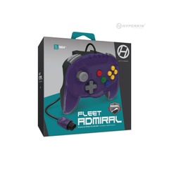 Purple Nintendo 64 Fleet Admiral Wired Controller - Hyperkin