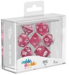 Oakie Doakie Dice - RPG-Set Speckled pink