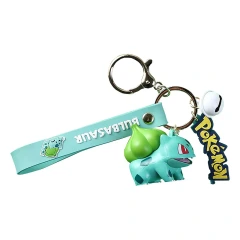 Bulbasaur Pokemon Wristlet Keychain with Bell - Pokemon