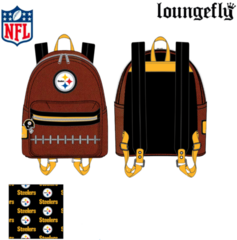 Pittsburgh Steelers - Pigskin Logo (Mini Backpack) - NFL Loungefly