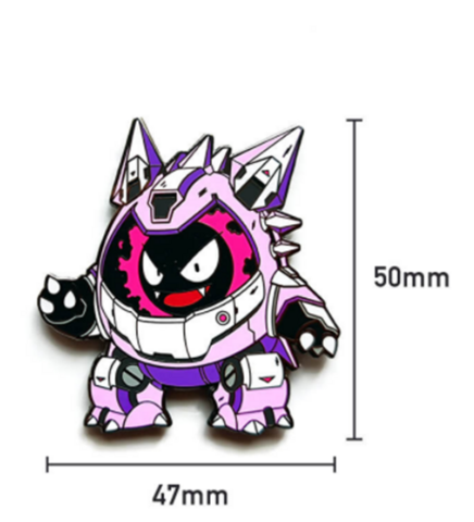 Extra Large Pin - Gastly in Gengar Mech Suit