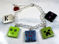 Minecraft Pandora Charm Bracelet