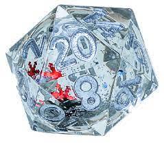 Sirius Dice - Sharp Edge D20 Snowglobe