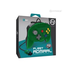 Green Nintendo 64 Fleet Admiral Wired Controller - Hyperkin