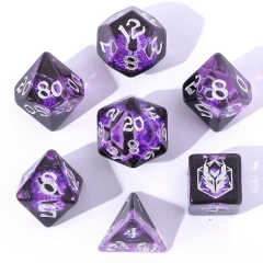 Wyrmforged Rollers - Rounded Resin Polyhedral Dice - Dragon Eye Green