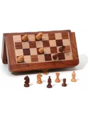 Chess Set: Magnetic Wood Set Folding 7x7