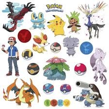 Wall Decals Pokemon XY (Peel&Stick)