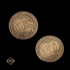 Big Yes or No Decision Coin