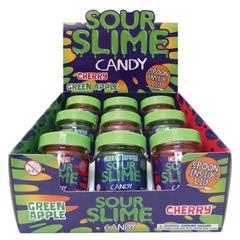 Sour Slime Candy - Green Apple or Cherry