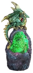 Dragon on Crystal Stone LED - Green 71890