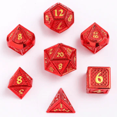 Behemoth RPG Dice Set Brushed Red - Hymgho Dice