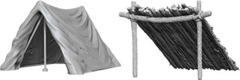 Deep Cuts Unpainted Miniatures - Tent & Lean To