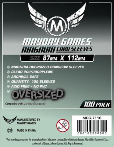 Magnum Platinum Oversize Sleeves (87 X 112 MM)