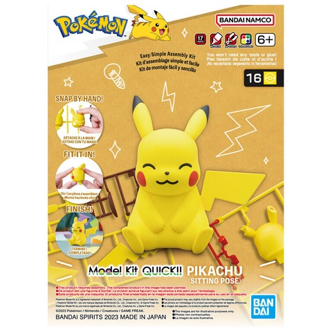 Pokemon - Pikachu (Sitting Pose) Model Kit Quick